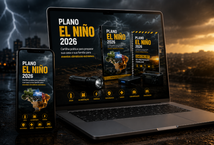 PLANO EL NIÑO 2026 no notebook e telemóvel